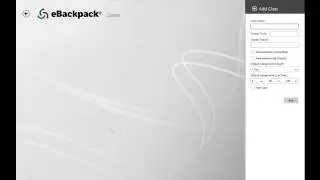 Create an eBackpack Class or Group on Windows 8