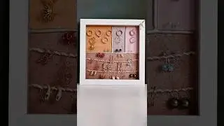 Making a jewelry holder frame for rings and earrings 💍💎 cute option to display your favourites!