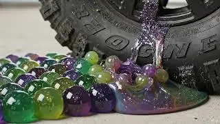 Tire Crushing Hard Objects &ndash; Deep Crunch Sounds