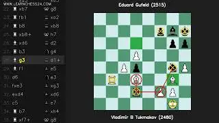 Şah-Hint-Averbakh-Devamyolu: Vladimir B Tukmakov (2480) vs Eduard Gufeld (2515)