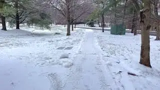 ❄️ Winter in Plainsboro, New Jersey | Peaceful Snowy Views 🇺🇸