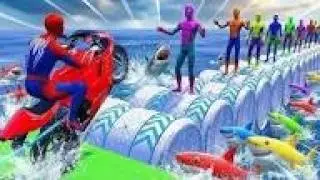 الرجل العنكبوت انقاذ باتمان Spider-Man Rescue batman vs iron man vs venom funny 🦸Game GTA5 superhero