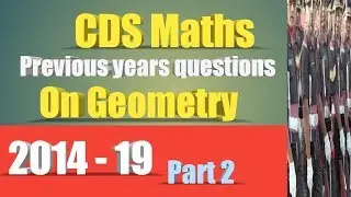 CDS maths previous years papers with solutions/Geometry/2014-19