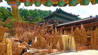 Exploring the biggest South Korean cave Hwanseongul and stalactite museum in Gangwon Province (4K)