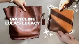 upcycling | vintage coach lula&rsquo;s legacy into a kiss lock pouch
