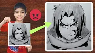 Sasuke Sketch | How to draw Sasuke Uchiha Cursed Seal | Naruto | Sasuke with Cursed Mask | Anime Art