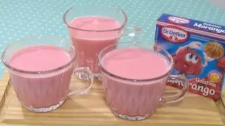 BEBIDA QUENTE FEITA COM GELATINA! DIFERENTE E MUITO CREMOSA!
