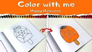 🎃🕯 Halloween Coloring Magic: Dive into cozy spooky vibes and creative calm! 👻✨