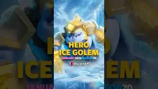 Hero Ice Golem - January 2026 - #clashroyale #royaleapi