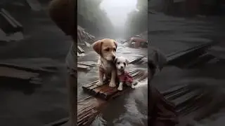 Hanuman Ji Saved Two Helpless Puppies from a Flood 🌊🐶 | Heartwarming Short Story#shorts##pappy