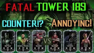 MK Mobile Sorcerers Fatal Tower 189 Battle | Hardest Non-Boss Battle?