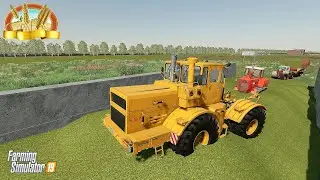 ✅Farming simulator 19 ЗАГОТОВИЛ 1300 КУБОВ СИЛОСА (I PREPARED 1300 CUBIC METERS OF SILAGE) Timelapse
