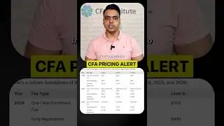 CFA Course Fee Details #cfa #shorts