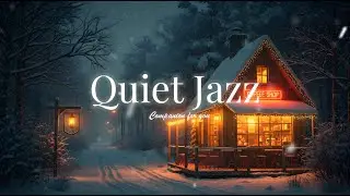 Quiet Winter Night Jazz ❄️ Soft Piano Jazz at a Warm Snowy Café