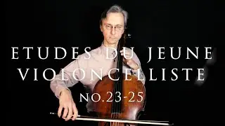 L.R. Feuillard Cello Method for Beginners no. 23, 24 and 25 | How to Play Cello Exercises