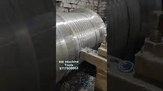 Wire Rope Drum Machining Process. #mkmachinetools #eotcrane #overheadcrane #ropedrum #wireropedrum