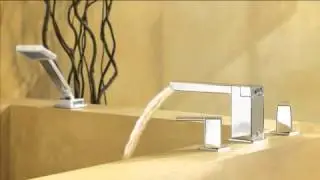 Moen 90-Degree Two-Handle High Arc Roman Tub Faucet Includes Hand Shower - Plumbersstock.com