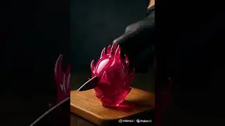 🔮 Cutting a Glass Dragon Fruit? Hyper-Real Visuals! 🔪🔥