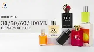 30ml 50ml 60ml 100ml Flat Glass Perfume Cologne Bottles with Packaging Box