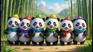 F&uuml;nf kleine Pandas haben viel Spa&szlig; | Lustiges Pandab&auml;ren-Lied & Kinderlieder 2026