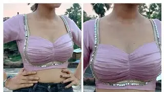 part -2 madhubala blouse cutting and stitching / मधुवाला ब्लाउज कटिंग स्टिचिंग 🪡✂️🧵