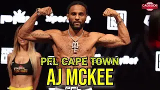 AJ McKee on Move Back Down to Featherweight | PFL Cape Town