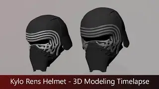 Maya 2016 Speed Build - Kylo Ren's Helmet Version 1