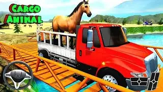 🚛🐴 खतरनाक पुल पर जानवरों की डिलीवरी 😱🔥 ANIMAL CARGO TRUCK CHALLENGE 🚧🌊