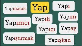 How Many Words Come from &lsquo;YAP&rsquo;? | Learn Turkish Word Roots Easily!#practiceturkish #easyturkish