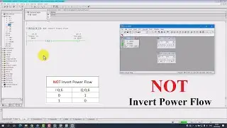 Logic element NOT Invert Power Flow Instructions in Siemens PLC Programming STEP7, SIMATIC Manager !