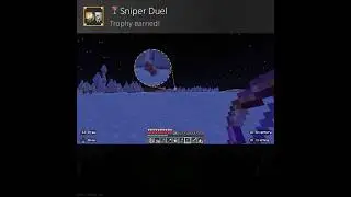 Sniper Duel: Minecraft PS5 Trophy!  #minecraftachievements #playstationtrophy #minecraft #gaming
