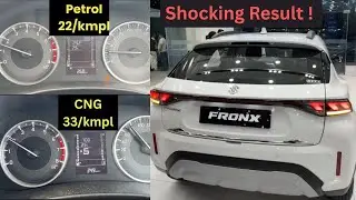 Fronx Real Mileage Test PETROL & CNG Both | Fronx Mleage Test