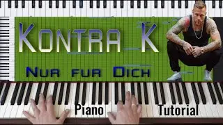 Kontra K ~ Nur fur Dich [Piano Tutorial by ValBy]