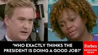 &lsquo;Who Exactly Thinks The President Is Doing A Good Job?&rsquo;: Peter Doocy Grills Karine Jean-Pierre