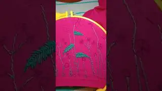Learn Easy Leaf Stitching in just 30 Seconds🌿🍀🍁🍂পাতা সেলাই শিখুন মাত্র 30 মিনিটে #Shorts #Needlework