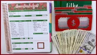 December 2019 Cash Envelope Stuffing + Monthly & Variable Income Spread Set Up | Romina Vasquez