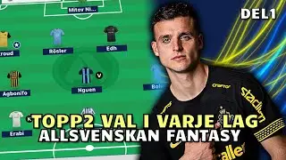 Topp2 spelarval i VARJE lag, del 1 av 2 | Allsvenskan Fantasy