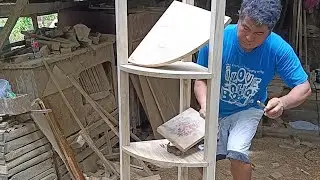 Woodworking projects! Making Molave wood 5 layers corner curio.