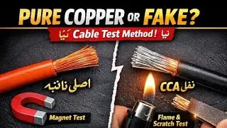 New Cable Check Method | How to Identify Pure Copper Wire vs CCA | cable | Original vs Fake CCA Wire
