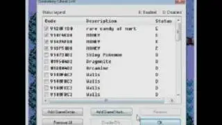 Gameshark codes pokemon crystal