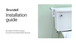 How to install Brondell PS-91W PureSpa Essential Handheld Bidet Sprayer