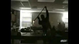 Idiot instructor causes massive explosion with glass shrapnel in chemistry class.