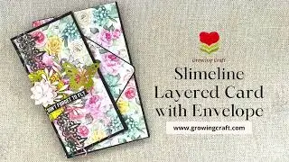 Slimline 4 Fold Multi Pocket Card making &hearts; Growing Craft &hearts;