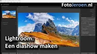 Een diashow maken (Lightroom Classic)