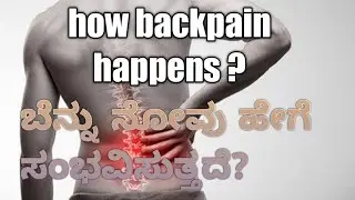 how backpain happens ? | back pain lumbar disc injury | low back pain