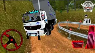 Indian Bharat Benz truck Hevey Off road map With Truck Driving | New  Off road Map | Bus simulator|