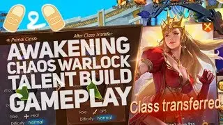 King of Kings Dark Sage to Chaos Warlock Awakening Talent Build Tips DPS Guide Dungeon Gameplay