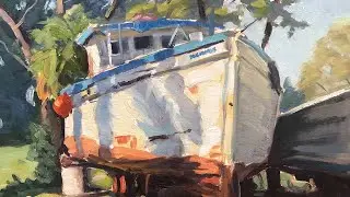 Plein air painting ADVENTURE to a FISHERMAN FESTIVAL!