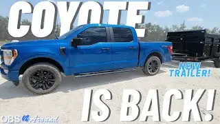 Coyote Is Back! Test Drive To Cooper Farms! New Dump Trailer!
