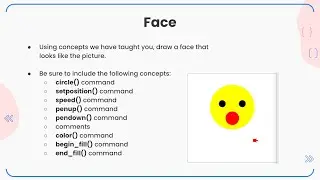 Python Turtle Tutorials - How to Code a Face